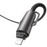 Mcdodo CA-6820 USB-C to Lightning Cable, PD 36W Rapid Charging, iPhone Cable, High Speed Data Transfer, Mobile Strap, Shoulder Strap/Neck Strap, Type-C lightning Cable, Multi-Cable 1.2M- Black